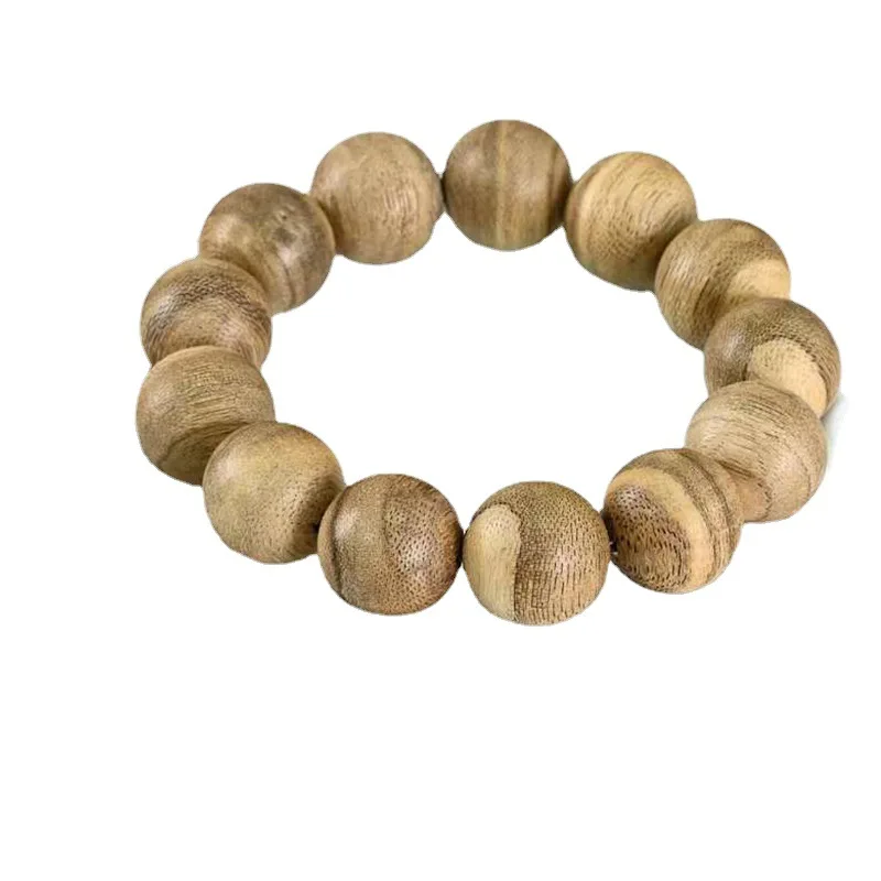 Kalimandalai Old Materials Agarwood Bracelet 18mm Milk Fragrance Sweet Cool Buddha Beads Wooden Craftwork in Stock