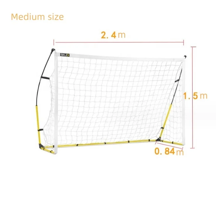 

1 Folding Removable Mini Pop up Folding Portable Football Target Soccer Net Goals for Kids Training 2025