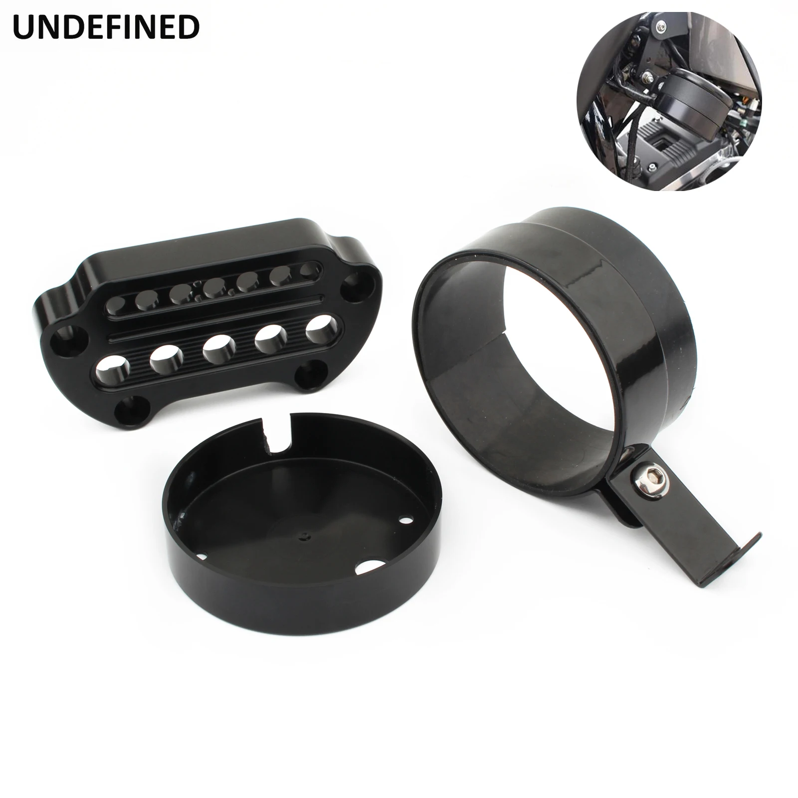 Motorcycle Speedometer Bracket Housing Relocation Cover Side Clamp Kit For Harley Sportster XL 1200 883 Forty-Eight Seventy-Two