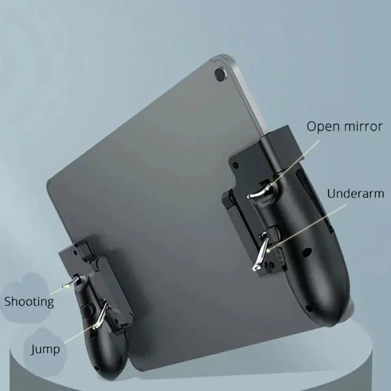 H11 Mobile Controller PUBG Aim Shooting 6 Finger Game Trigger Handle Button for iPad Tablet Universal Gamepad Joystick Grip L1R1