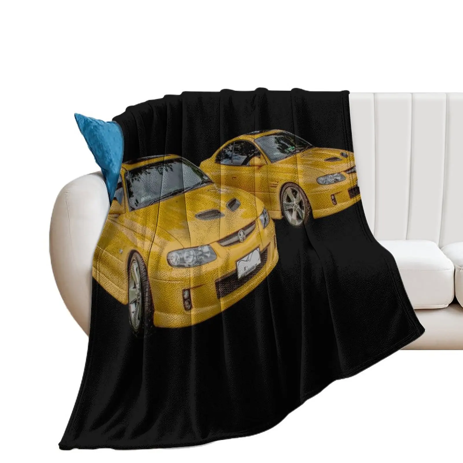 Holden Monaros on Black Throw Blanket Soft Thins anime Luxury Brand Blankets