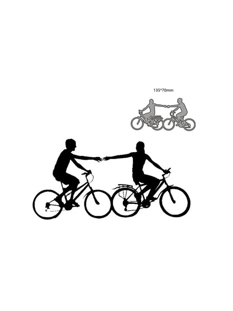 Bicycle Couple metal cutting dies cut die mold decoration Scrapbooking paper craft knife mould blade punch Embossing stencils