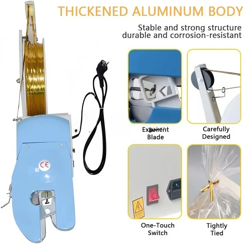 Metallic Spool Twist Tie Machine for Commodity for Twisting and Tying Bakery/Candy Bags