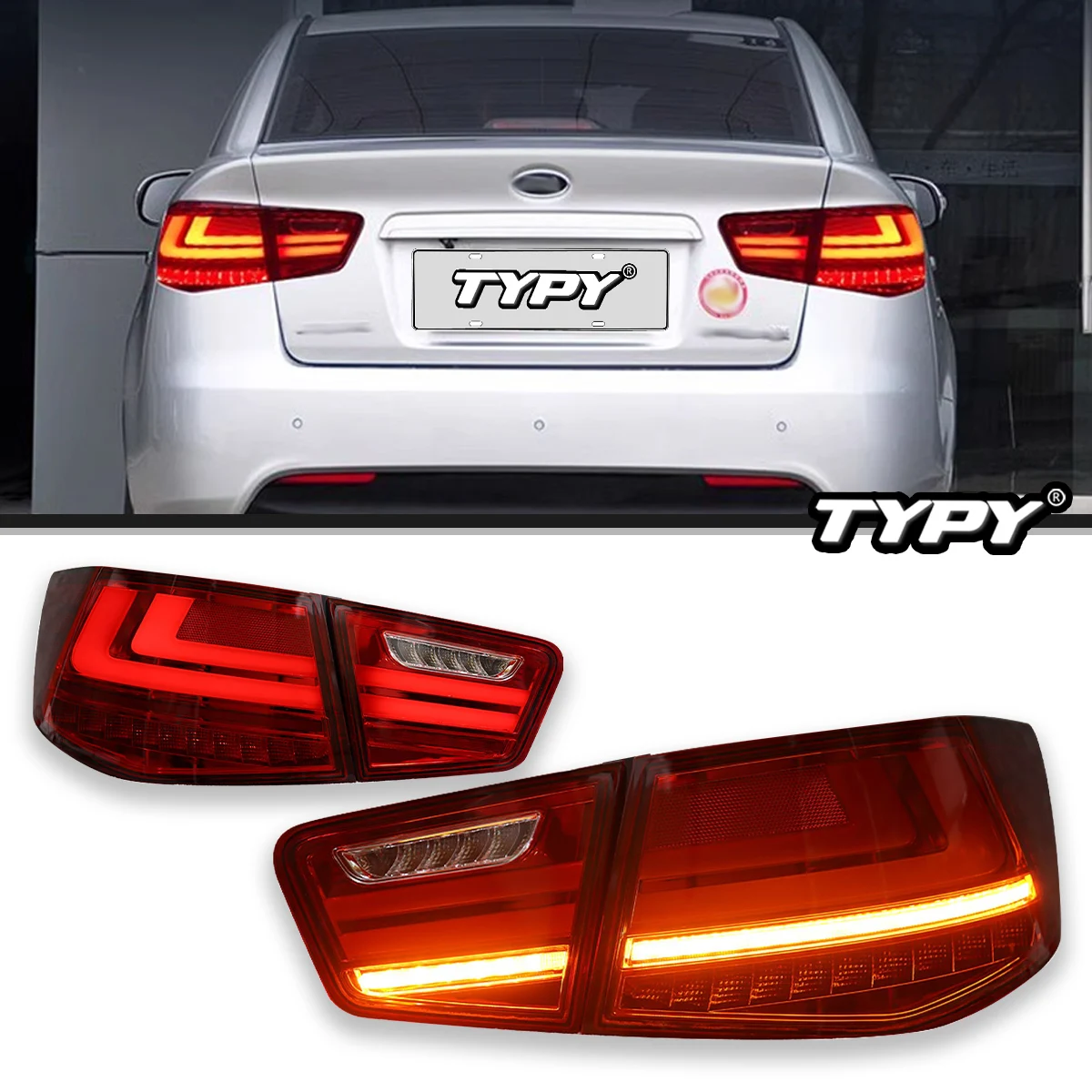 

TYPY Car Lights For Kia Forte Taillight 2009-2013 LED Projetor Tail Lamp Daytime Running Light Automotive Accessories