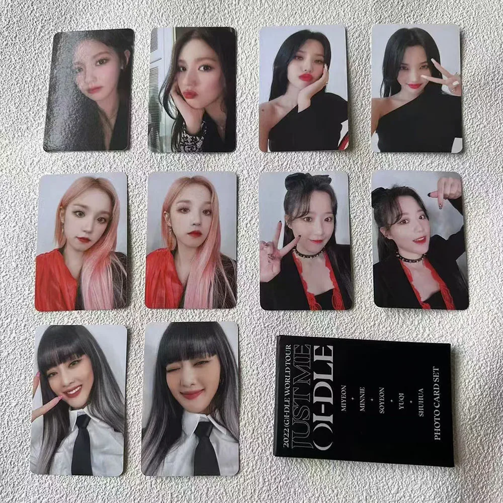 10 Teile/satz (G)I-DLE i-DOL World Tour Fotokarten YUQI Shuhua Mode Selfie Lomo Karten Soyeon Miyeon MINNIE Postkarten Fans Geschenke