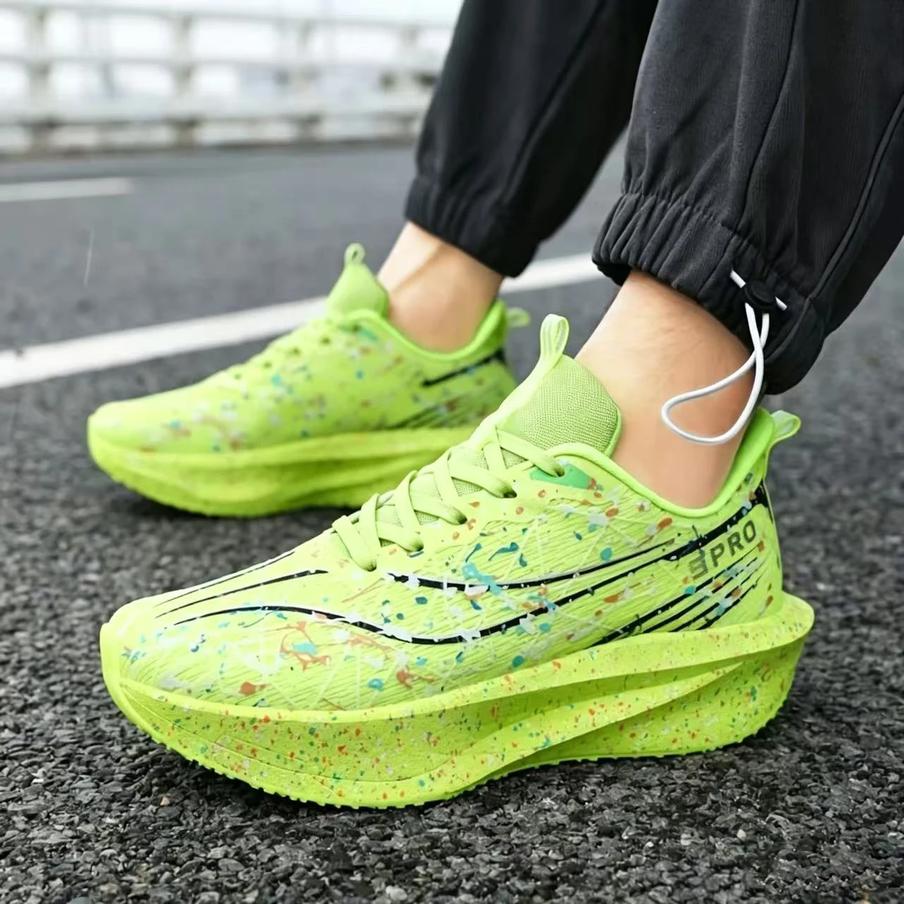Athletic Running Shoes Men Marathon Speciality Training Sports Carbon Board Lightweight Breathable Comfortable Women Sneakers - view 5