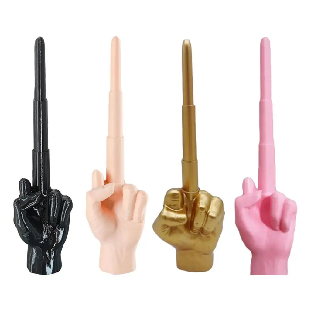 Middle Finger Novelty Toy Figures Creative Decoration Telescopic Novel