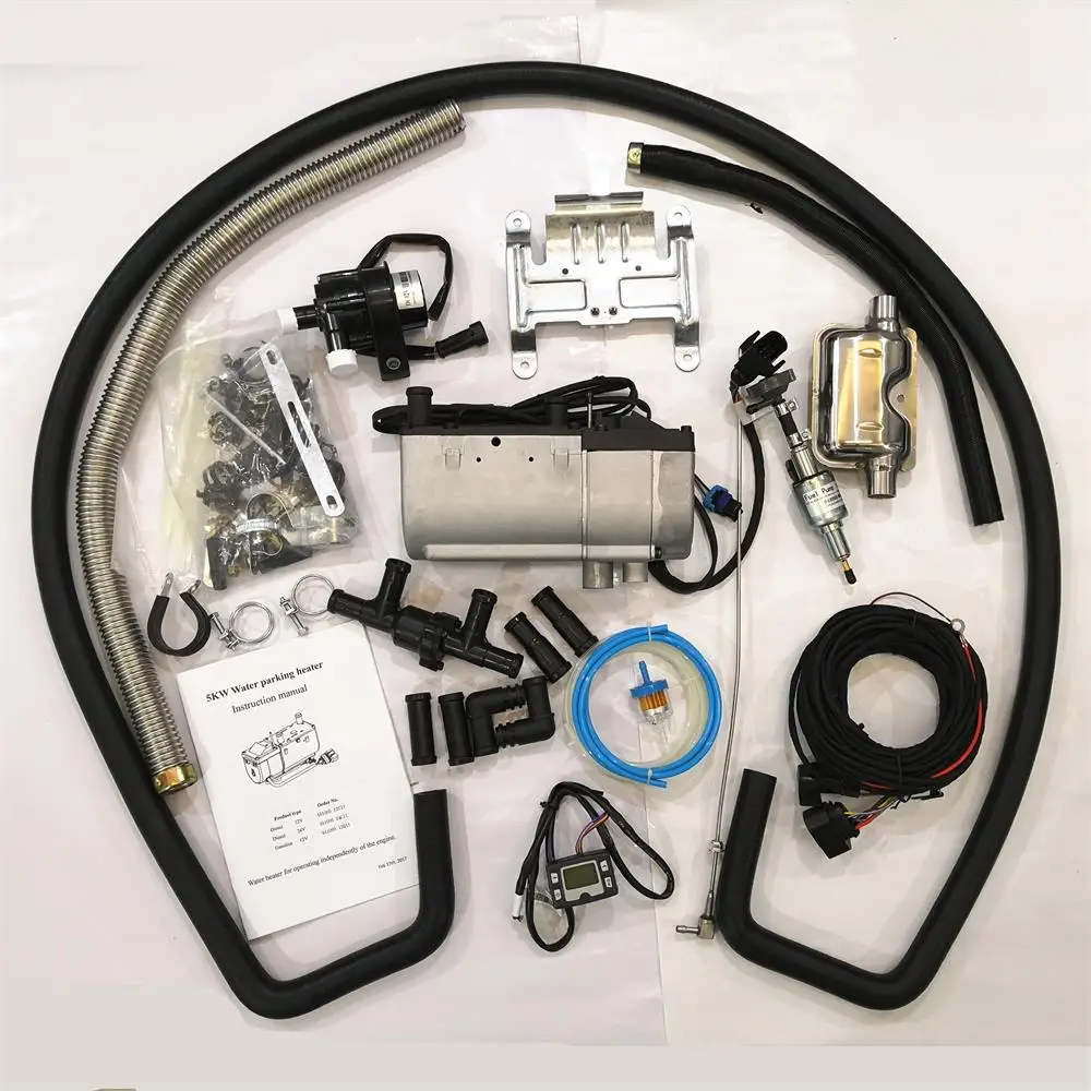 JP YJH-Q5/1C 12 فولت/24 فولت 5 كيلو واط ديزل 12 فولت محرك بنزين التسخين المسبق سخان ركن المياه مشابه لشهادة Webasto CE #5