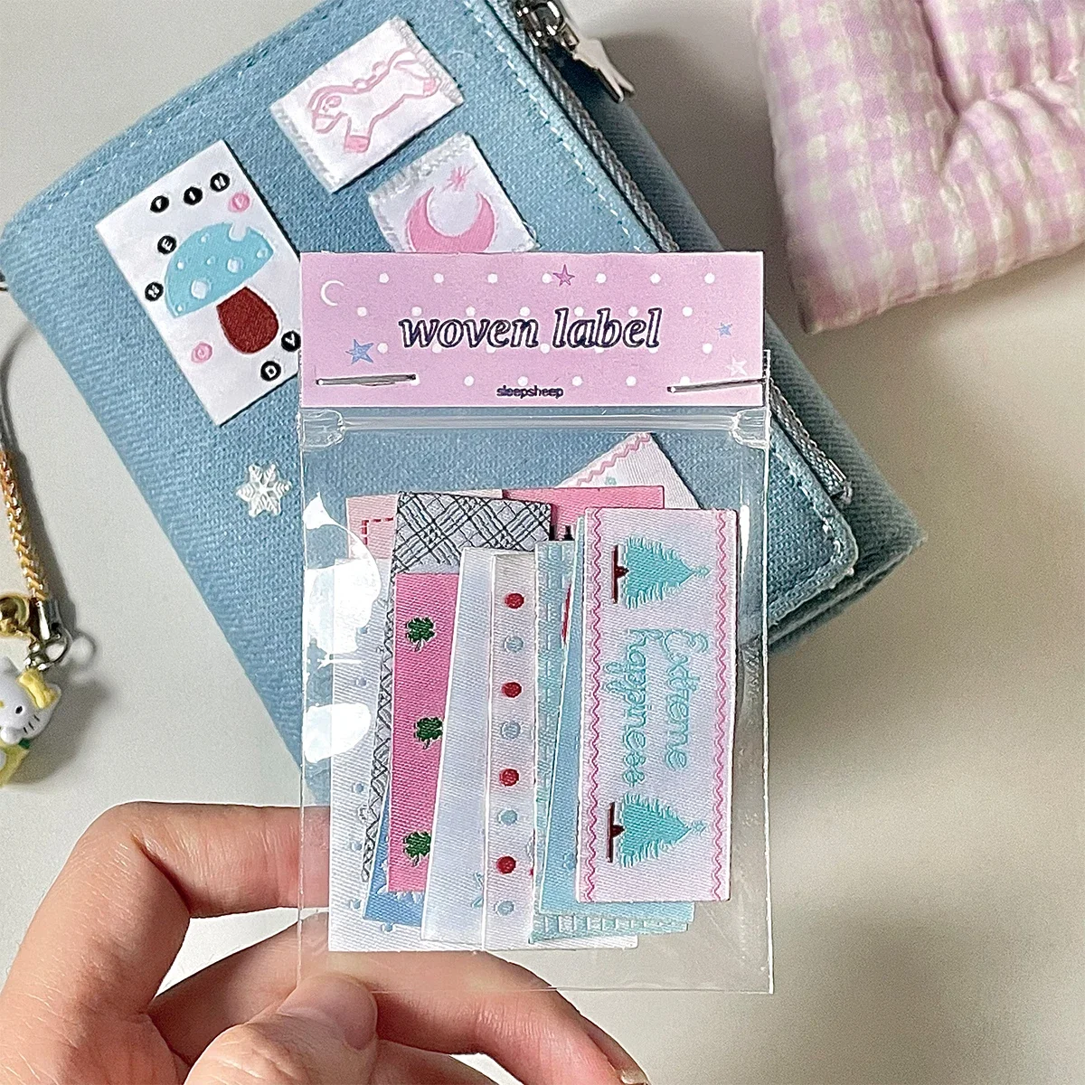 Adhesive cloth sticker, sewing handmade clothing weaving mark