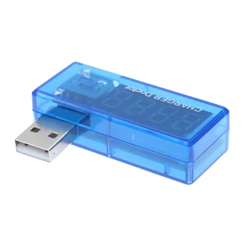 Digital USB Mobile Power charging current voltage Tester Meter Mini USB charger doctor voltmeter ammeter Turn transparent