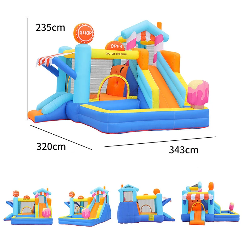 Large Children's Bounce House Inflatable Slide Colorful Inflatable Castle High Quality Outdoor Party Free Shipping