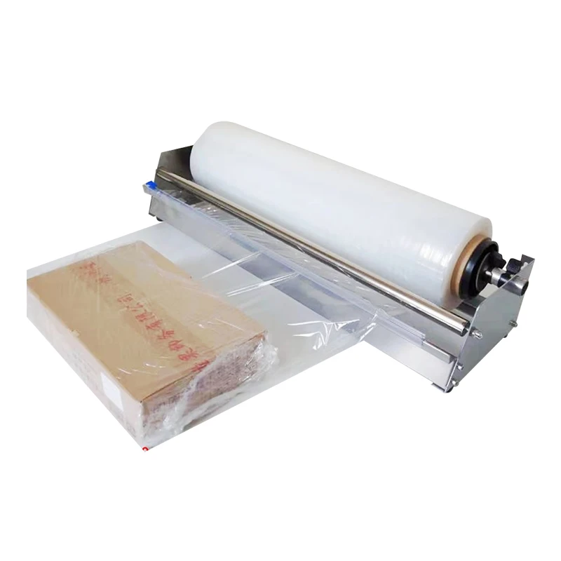 Small Platform Wrapping Film Holder Manual Desktop Film Puller Fresh Film Packing Machine Advertising Plate Packer Equipment