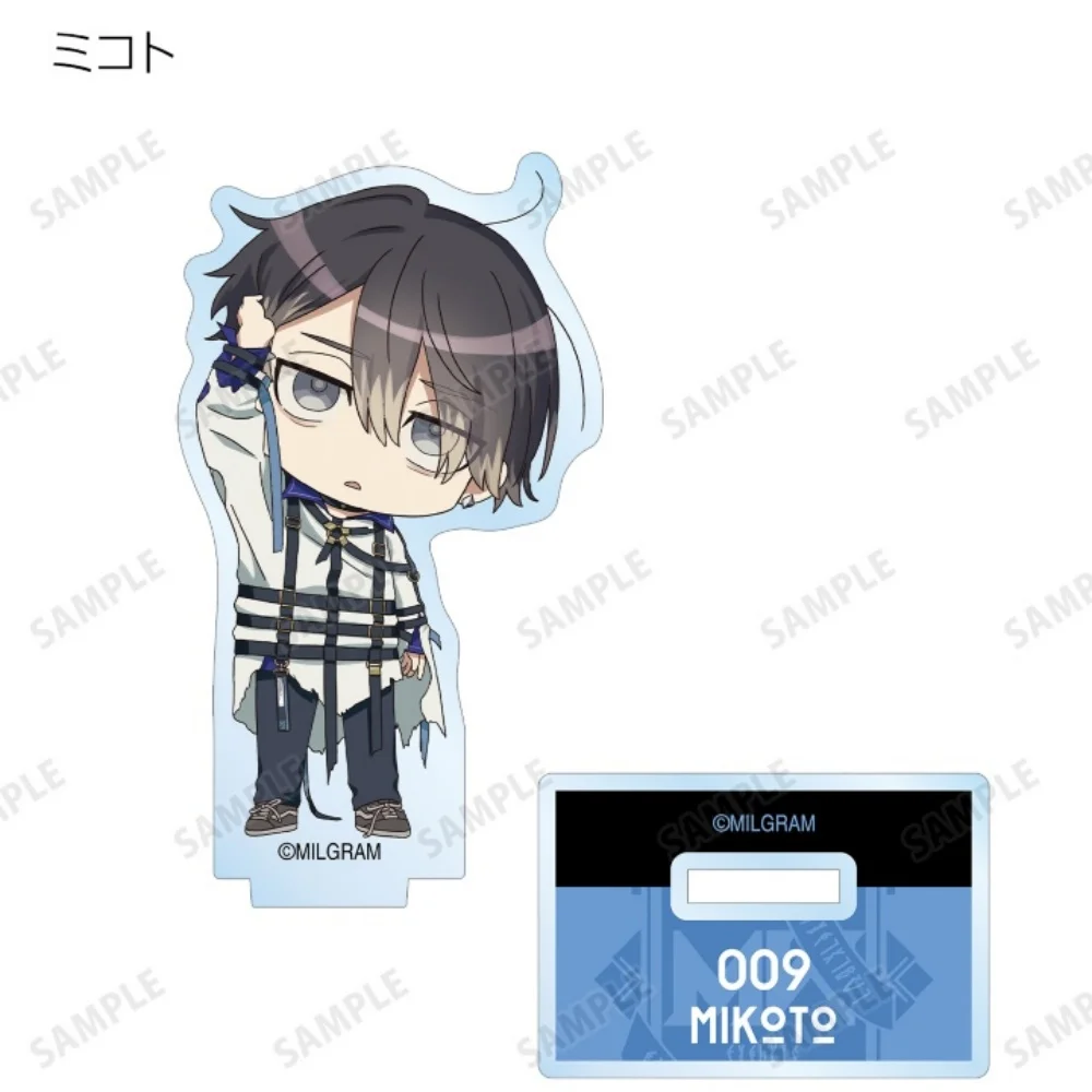10cm MILGRAM Anime Acrylic Standee ES YUZUO MIKOTO Chibi Figure Desktop Decor Fans Gift for Anime Lovers