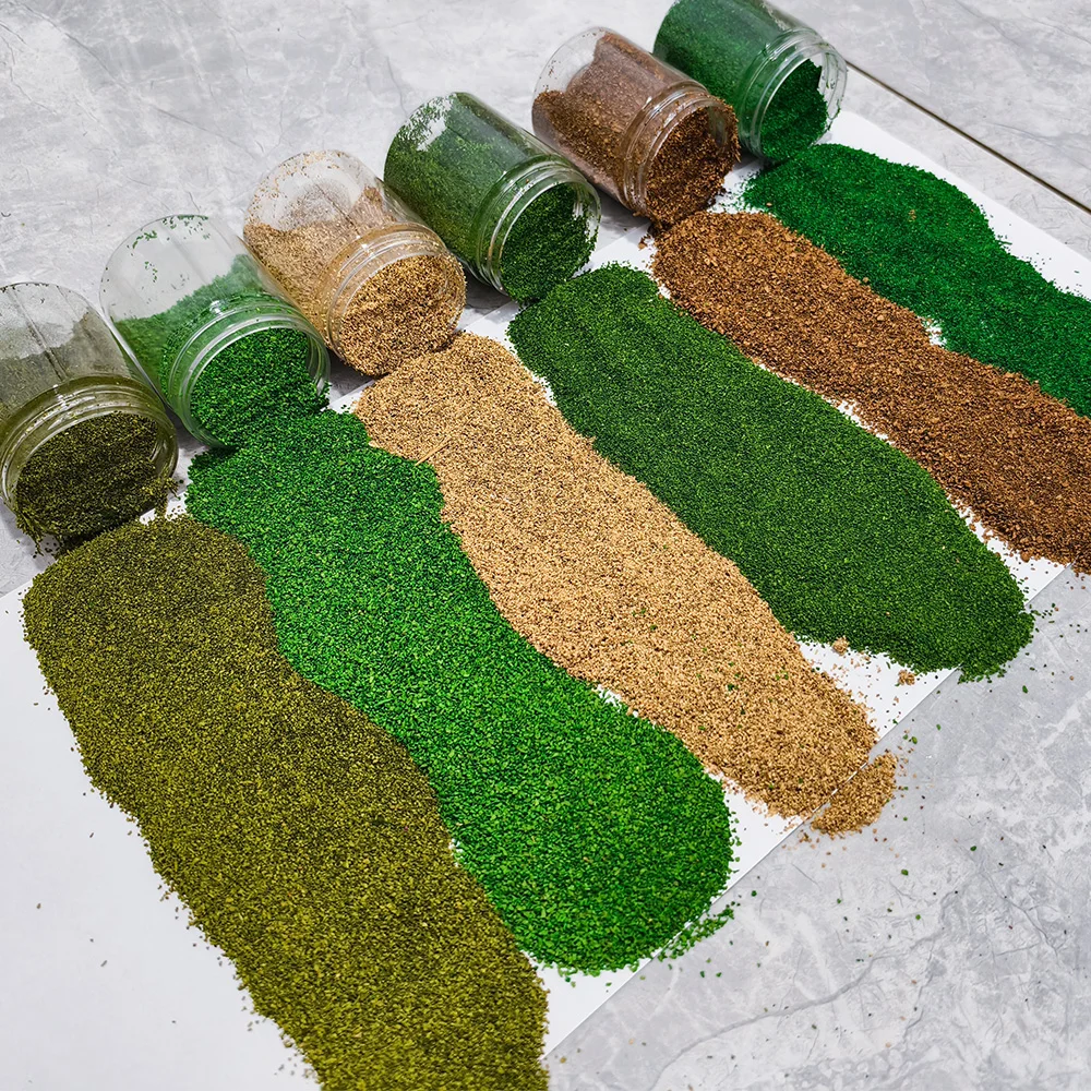 Kits de terreno, polvo de árbol de madera, exfoliante y fliage disperso para HO OO N, fabricación de modelos Diy/fabricación de árboles/Kits de construcción/Diorama, 1 botella