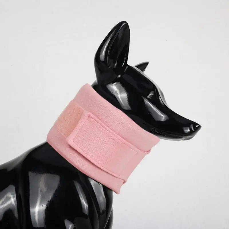 Adjustable Pet Collar After Surgeries Dog Cats Neck Collar for Post Surgeries Healing Wound Protect Antilick Dog Neck X3UC