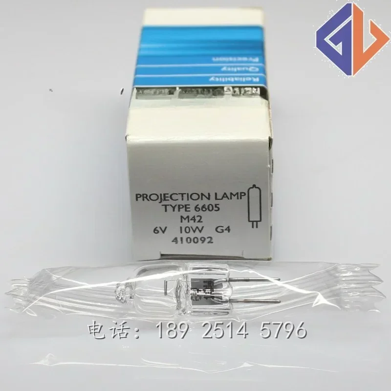 6605 6V10W G4 410092 Horizontal silk rice bubble, whiteness meter halogen tung-sten bulb