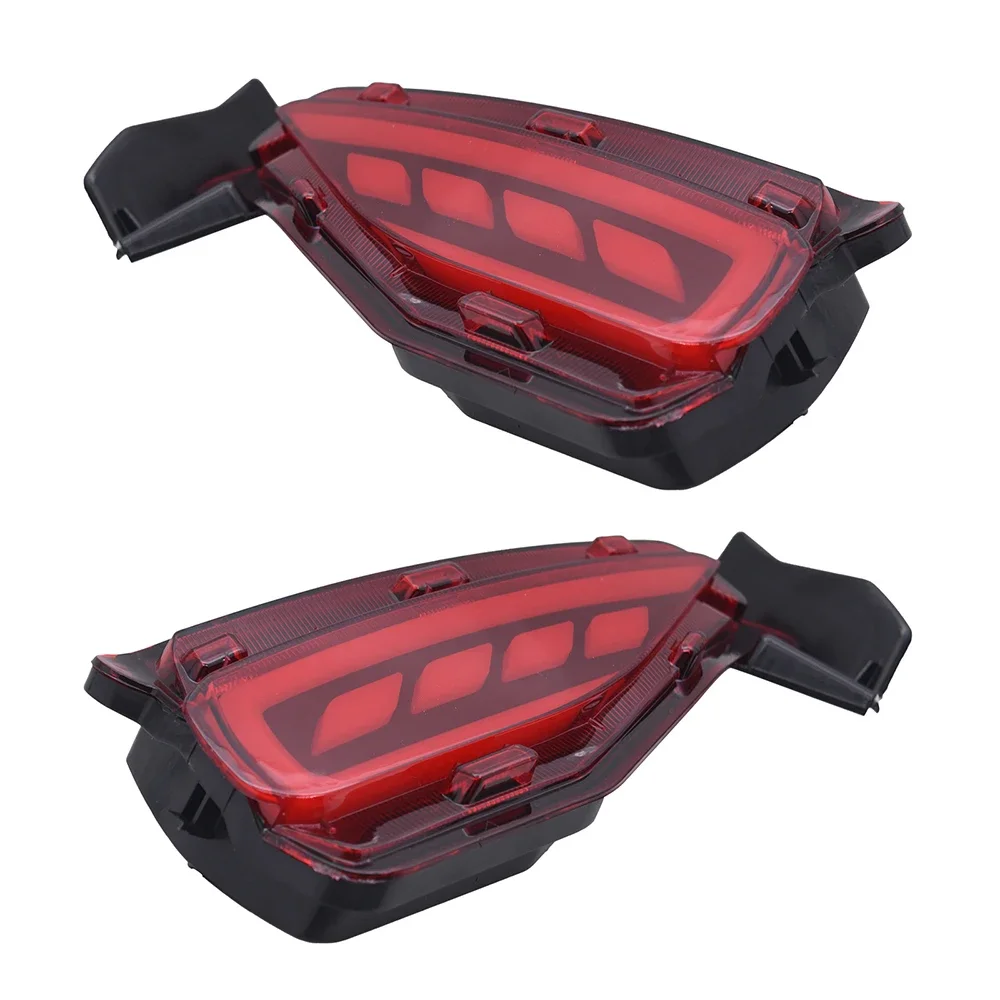 1 Set LED Reflector For Toyota Fortuner SW4 2015 2016 2017 2018 2019 2020 Rear Bumper Light Fog Lamp Brake Light Turn Signal