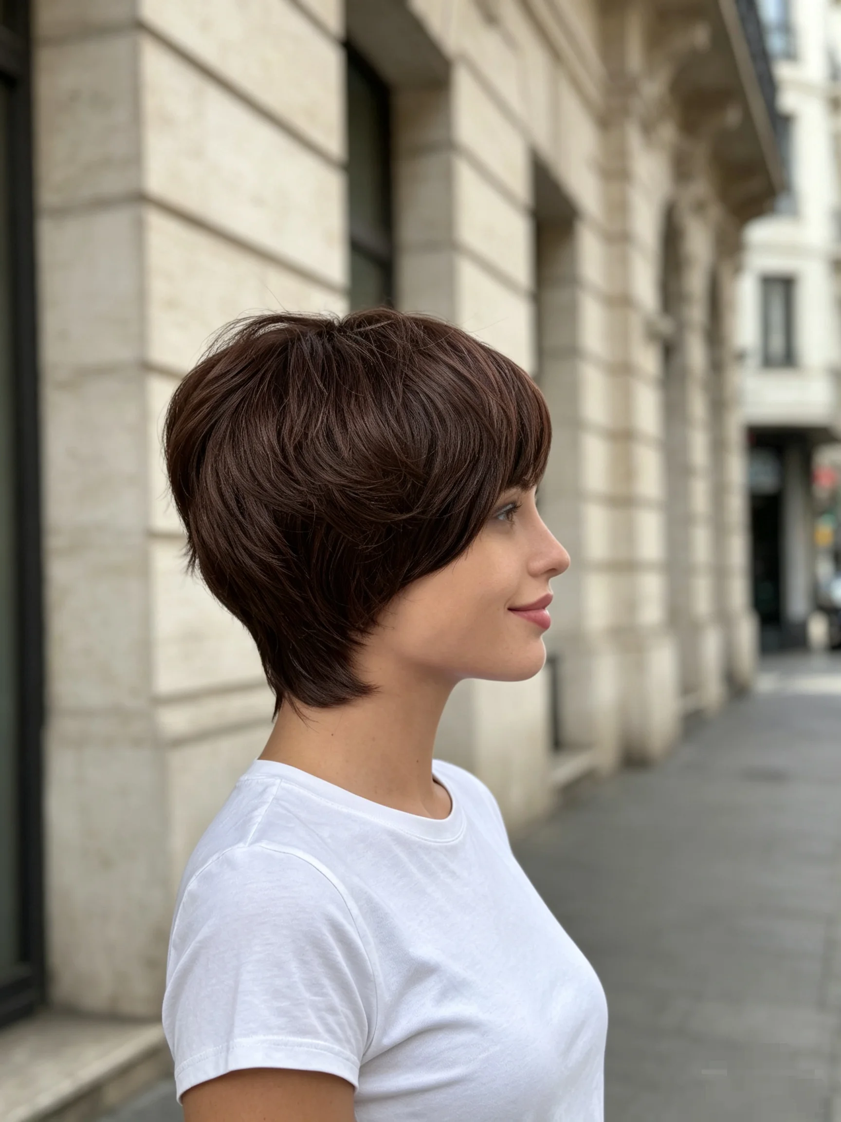 Lolely Dream 100% Human Hair Wigs Ginger Color Short Hair Wig with Bangs Orange Color machine made Short Pixie Cut Bob Wig