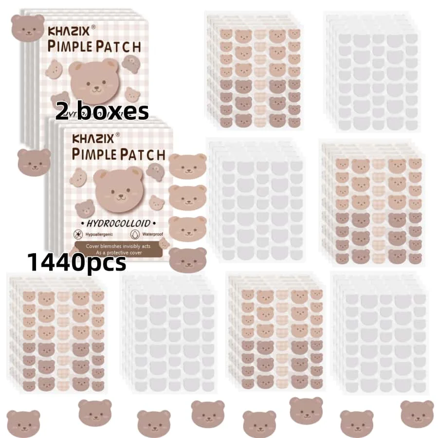 1440 pieces of cartoon facial acne patches, concealer, acne patch and pimples patch, ultra-thin and breathable