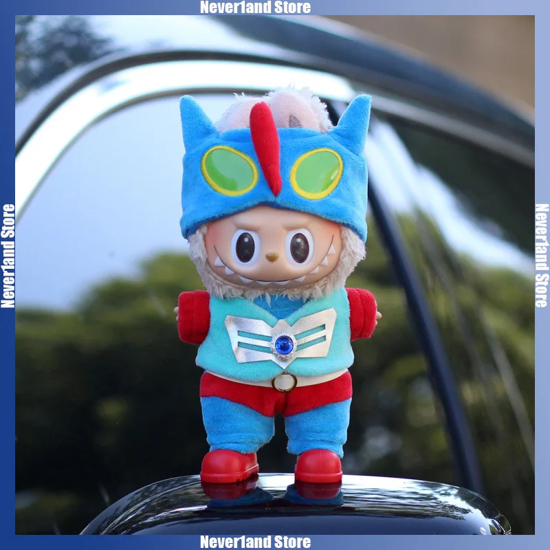 جديد Labubu الملابس الكرتون عمل كامين شين تشان قبعة Weskit الأحذية 5 قطعة مجموعة صغيرة أفخم دمية الملابس موضة إكسسوارات دمي