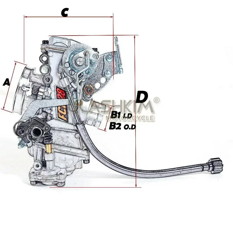 Racing Carburetor for Dirt Bike MotoCross Scrambling FCR 28 30 33 41 39 35 Carburetor Add Power 30%！！