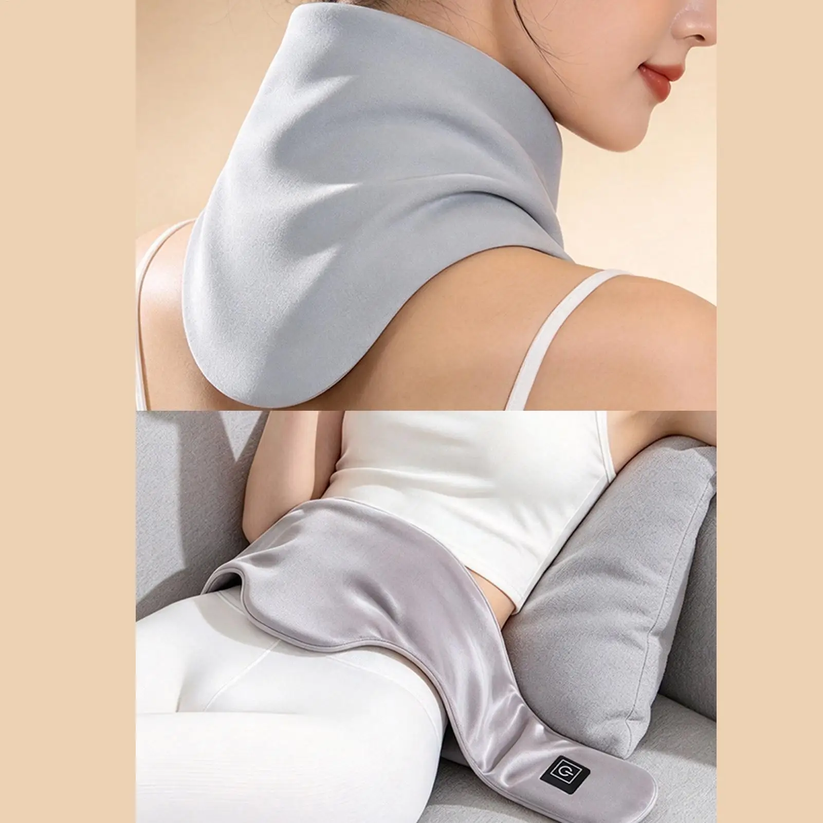 Heated Neck Wrap Portable Warmer Wrap USB Rechargeable 3 Temp Settings Electric Heated Neck Wrap For Men Women Senior Winter