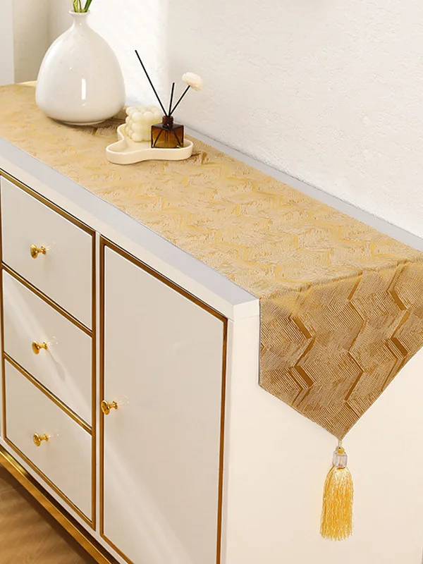 

Modern Minimalist Fashion Table Flag Tea Table Curtain TV Cabinet Cover Cloth Ribbon Entrance Hall Dining Table Sideboard