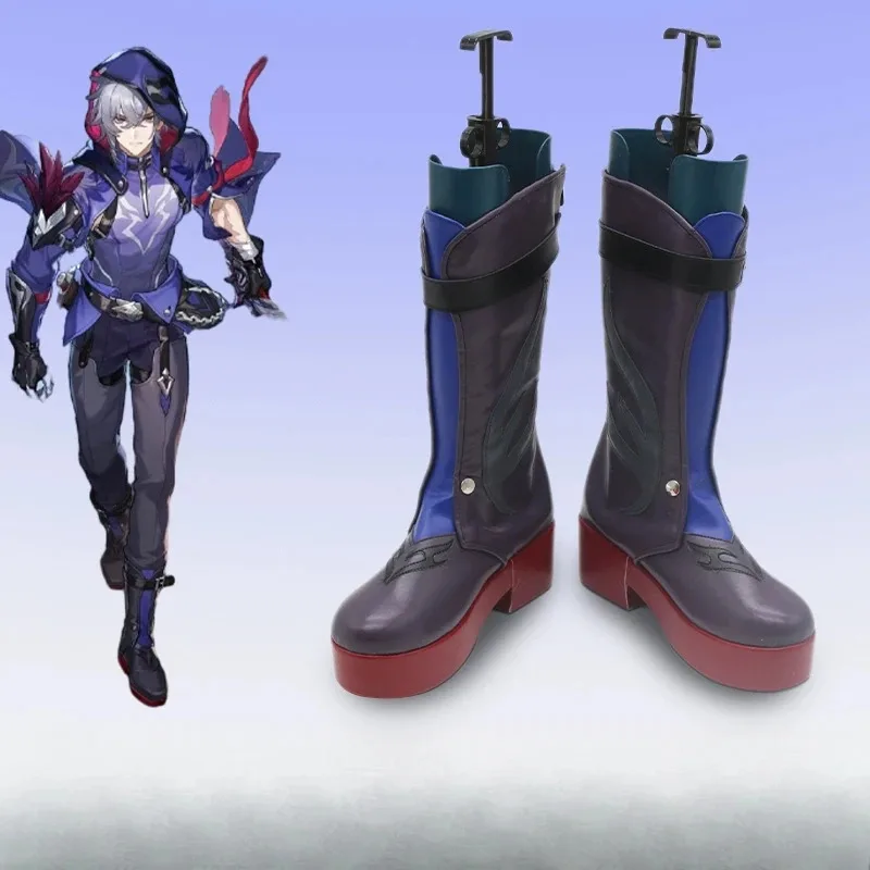 

Game Honkai Star Rail Moze Cosplay Shoes PU Leather Shoes Halloween Carnival Boots Props for Man Boys Custom Made