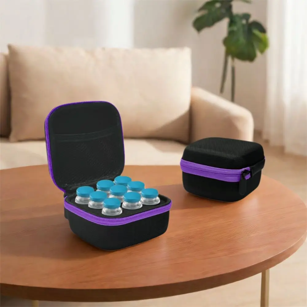 10ML 9 Vials Storage Case EVA Large Capacity Insulin Organizer Waterproof Wear-resistant Insulin Vial Protector