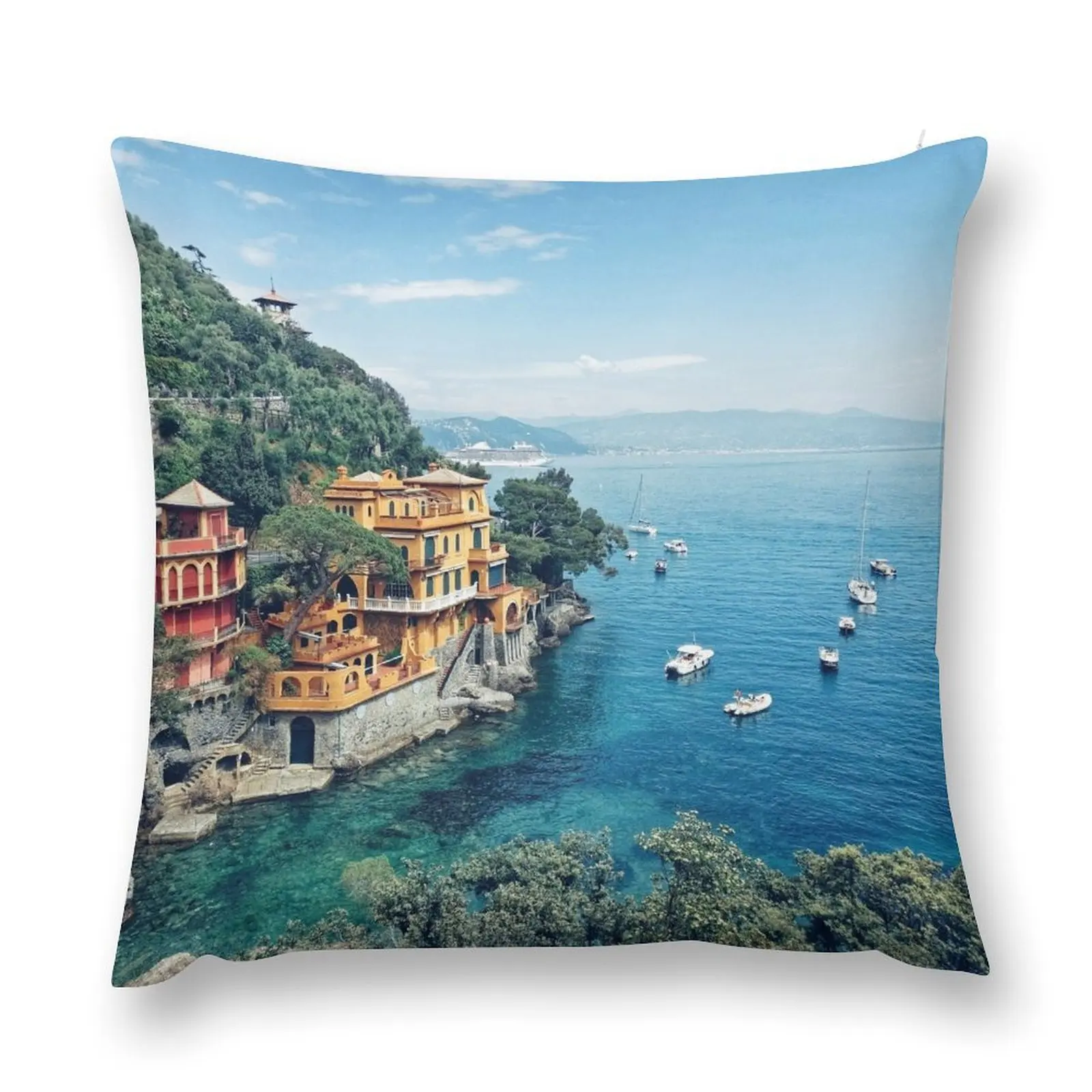 

Portofino, Italy Throw Pillow Custom Cushion Photo Decorative Cushion Cover Cusions Cover Throw Pillow pillow