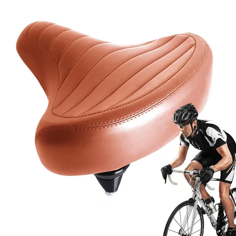 Bike Seat Cushion Bicycle Saddle Replacement Shock Absorbing Waterproof Comfortable Wide Padded Bike Seat For Mountain Bike