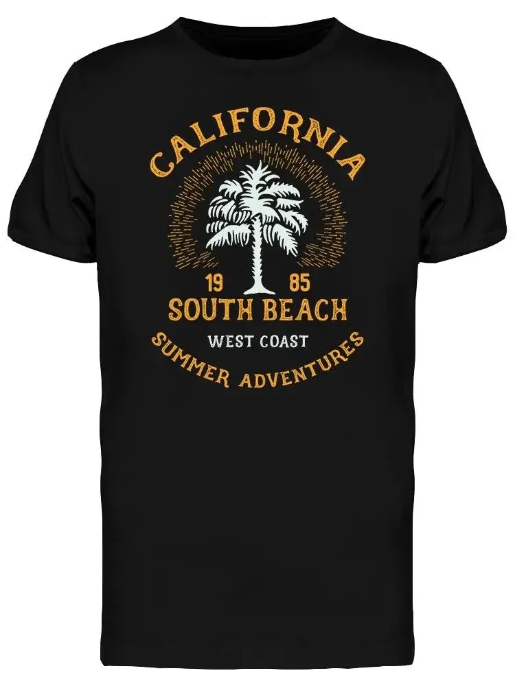 

California Summer Adventures Graphic T-Shirt 100% Cotton O-Neck Short Sleeve Casual Mens T-shirt Size S-3XL