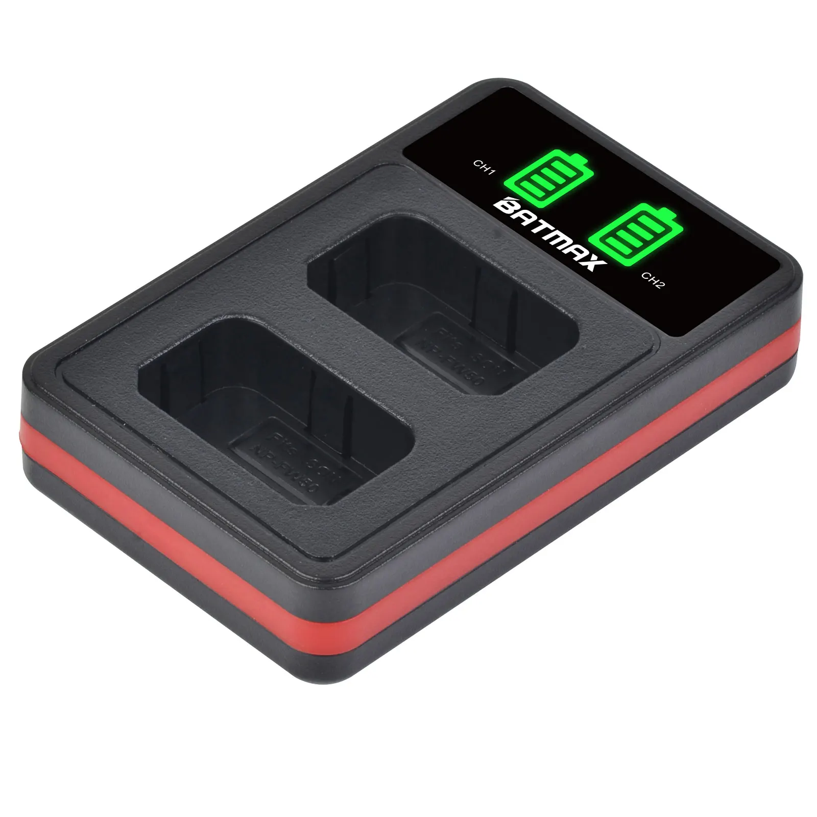 Batmax 2000mAh NP-FW50 batería + cargador Dual LED para Sony ZV-E10L a37 A7 A7II A7RII A7SII A7S A7S2 a6000 a6400 a6500 NEX-7 RX10