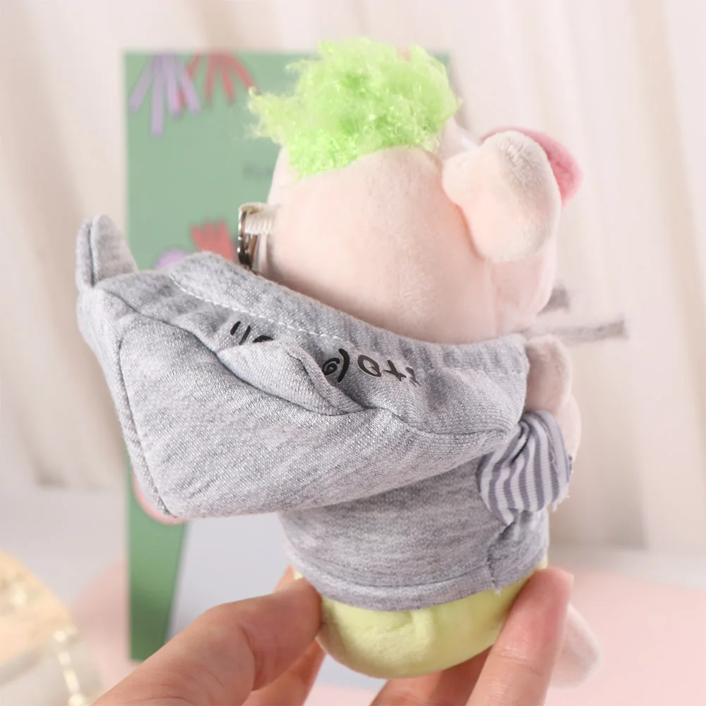 

Hoodie 10cm Cotton Doll's Clothes Cat Ear Toy Accessories No Attribute Doll Clothes Cute Grey Plush Doll's Clothes