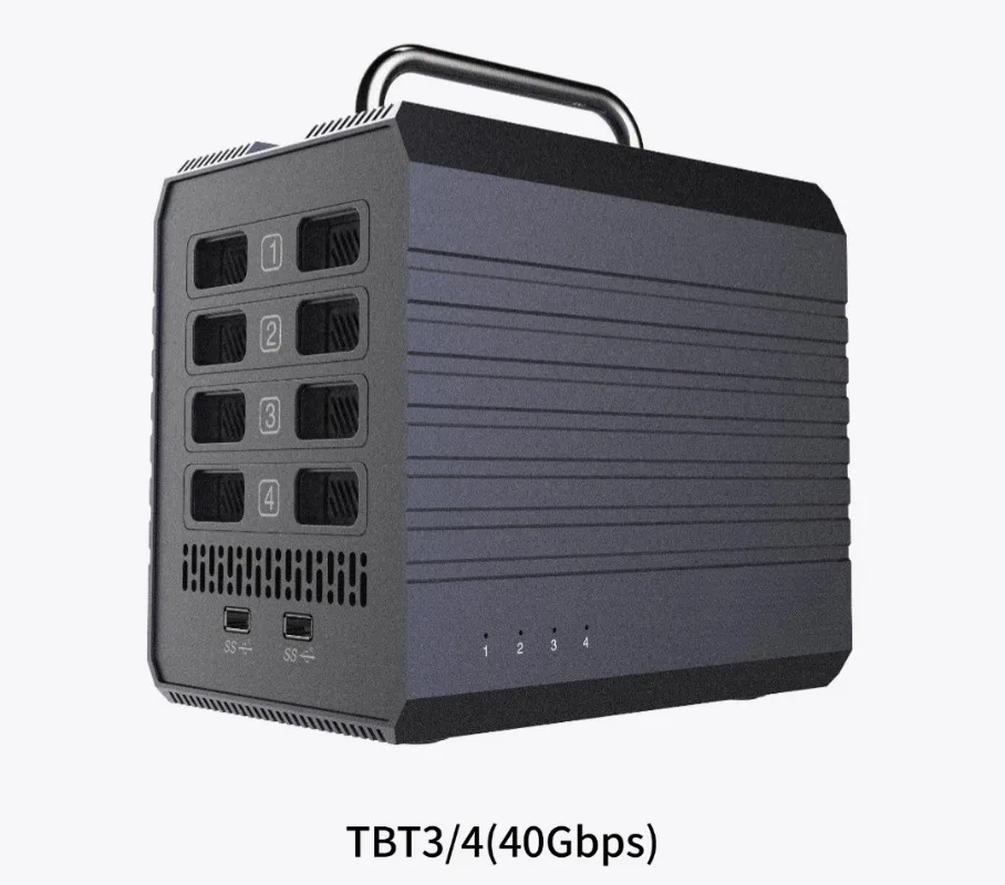 Applicable 3/4/5 computer desktop 4 disk video dit storage portable U2U3 hard disk array cabinet