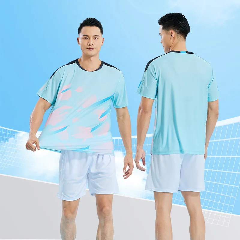 Men's Quick - Dry Sports Outfit Set for Badminton, Table Tennis, Volleyball Training and Team Activities