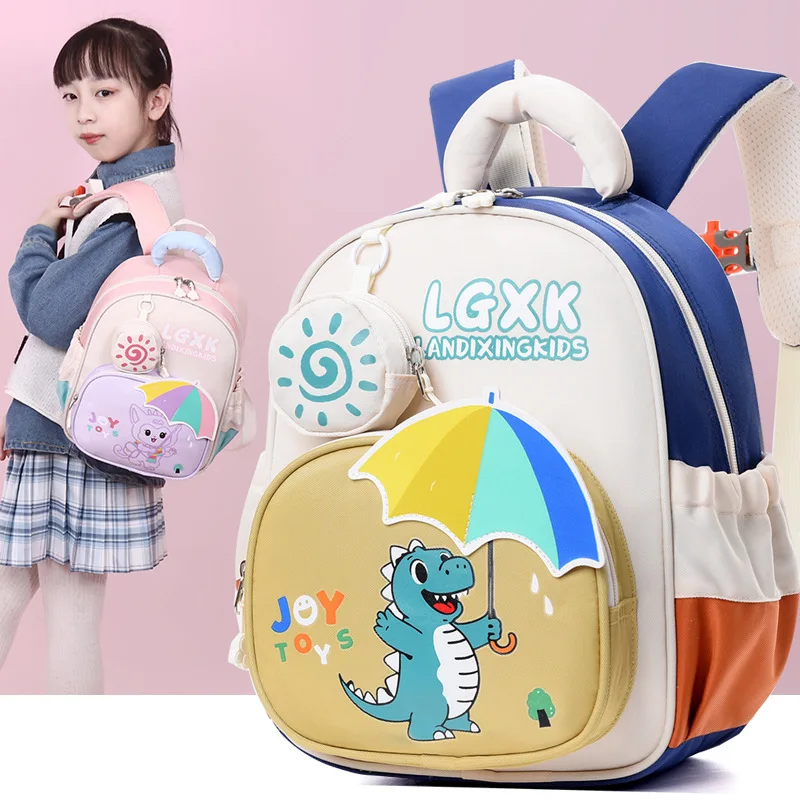 

2026 Children School Bags for Girls Boy Baby Backpacks Kindergarten Schoolbag Cartoon Animal Toddler Kids Backpack for 2-5 Years