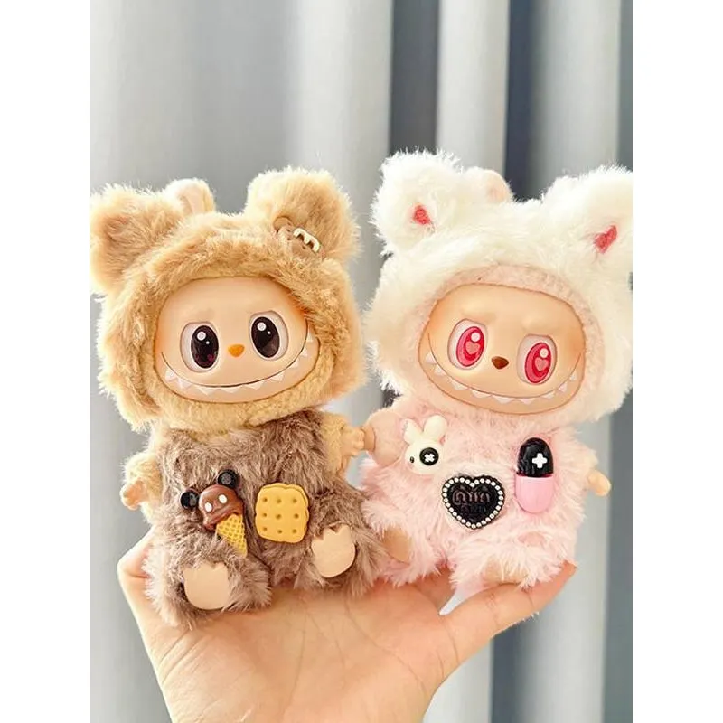 

【 Plush Strap Pants Two Piece Set 】 Labubu Baby Clothes Lacquer Vinyl Baby Clothes Excluding Children