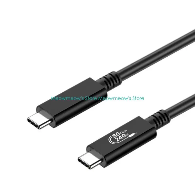 240W 빠른 충전, 80GBPS 데이터 전송 및 4K@540Hz 디스플레이가있는 W91A USB4.0 케이블