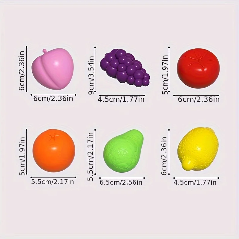 قوس قزح سيسيلي ألعاب تعليمية للأطفال ، مونتيسوري ألعاب التعليم المبكر ، فهم التدريب ، شكل الفاكهة ، إدراك اللون #5