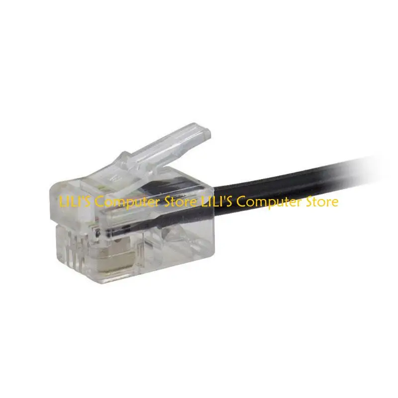 

A52B RJ9 4P4C Telephone Cord Detangler Phone Cable Untangler Adapter 360 Degree Rotating for Efficient Call Handling