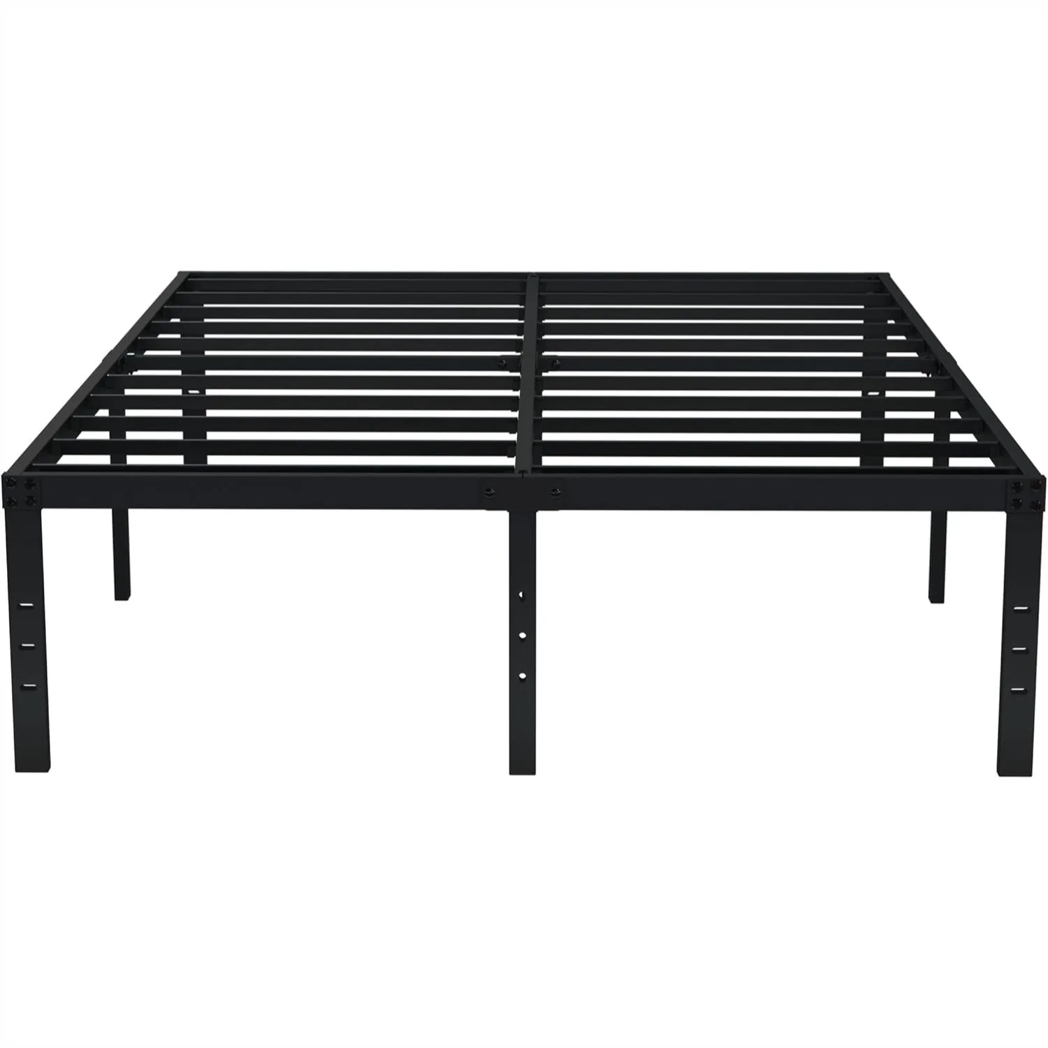 

Queen Bed Frame 18 Inch Heavy Duty Metal Platform Bed with Large Storage, No Box Spring Needed, Easy Assembly, Black