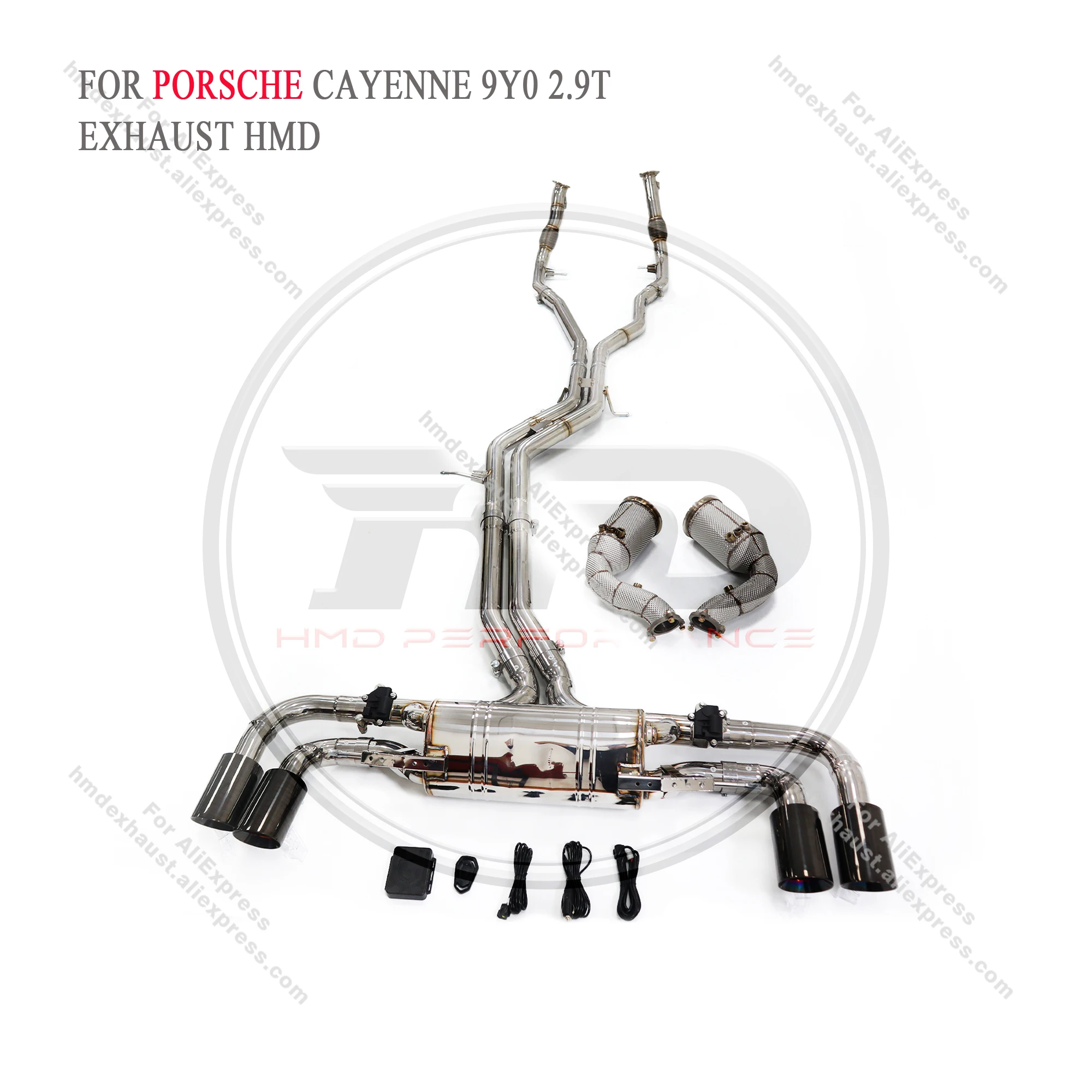 

HMD Stainless Steel Exhaust System Performance Catback For Porsche cayenne 9YO 2.9T with OPF