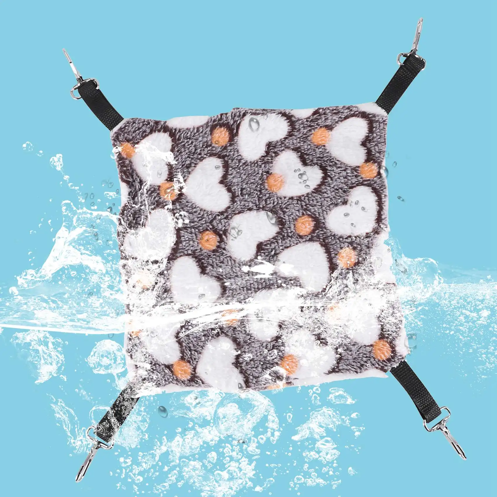 LICE-2개 기니피그/쥐 해먹, 기니피그/햄스터/페레트용 소형 동물 친칠라 걸이식 해먹 침대