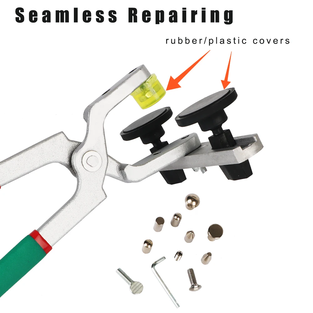 Maintenance Tools Metal Seamless Repairing Door Edge Trim Crimping Clip Anti-rust Clamping Pliers Set Car Dent Repair