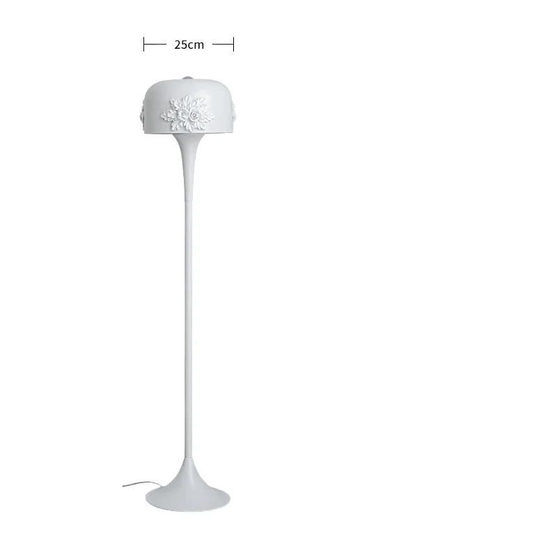 

Light French floor lamp, designer pattern simple living room sleeping room high sense