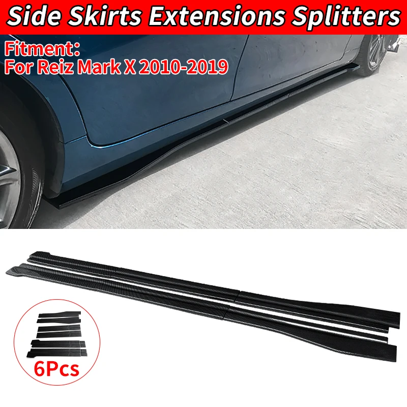 

A Pair For Toyota Reiz Mark X 2010-2019 Car Side Skirt Extension Splitter Spoiler Plate Lip Bumper Accessories For The Car