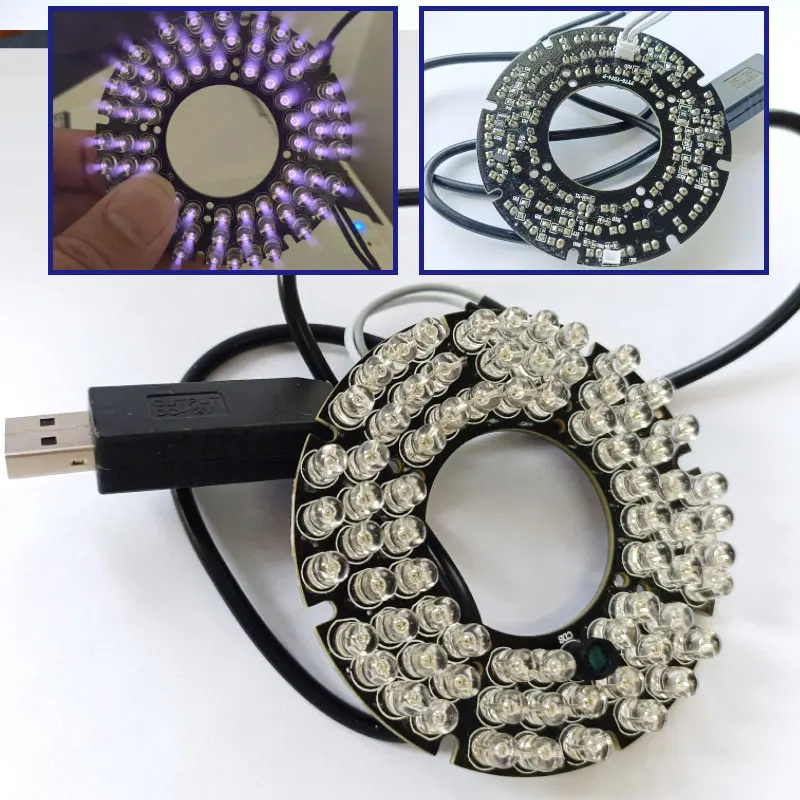 5V USB 72-LED 850nm Infrared Fill Light f Surveillance Cameras and Night Vision