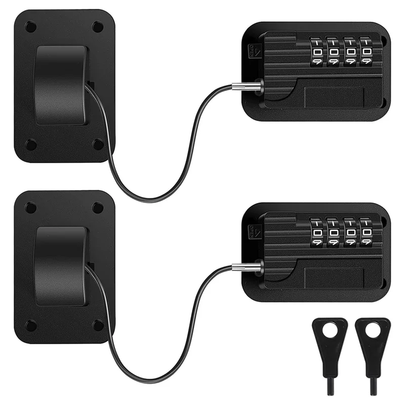 

M18K-Refrigerator Fridge Lock With Password Unlocking 2 Pack, Safety Fridge Freezer, Self Adhesive Childproof Cabinet Locks