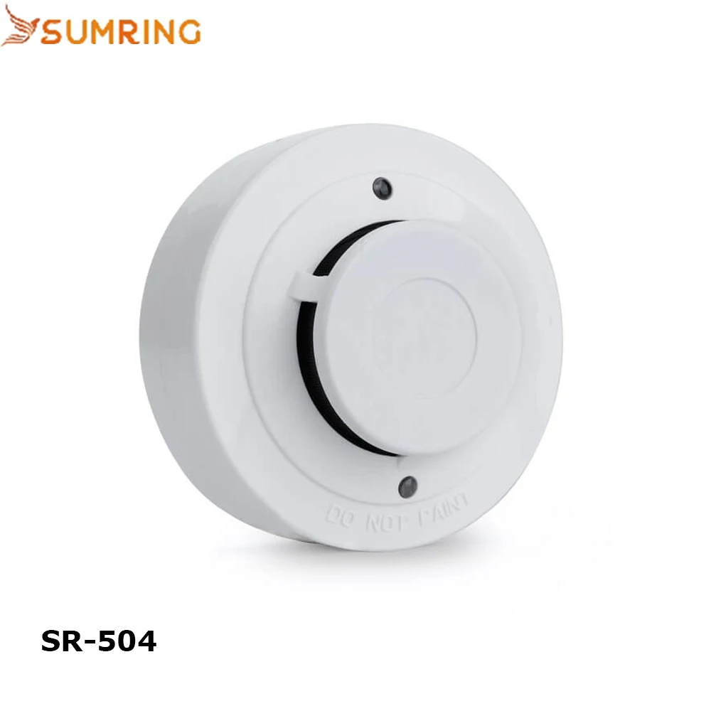 Fire Tester Alarm System DC 9V-35V 2 Wire Network Conventional Wired Heat Detector For Mall Hotel Warehouse